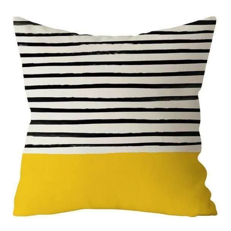 Plush Perch Bettzeug-Geometrische dekorative Kissenbezüge - Moderne Kunst Kissenbezüge