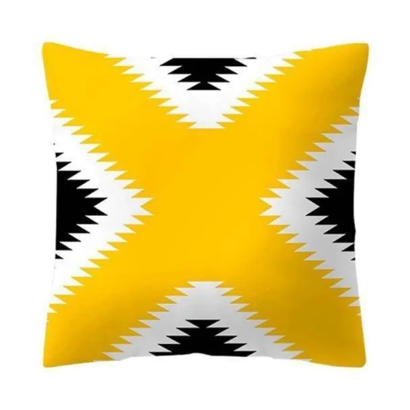 Plush Perch Bettzeug-Geometrische dekorative Kissenbezüge - Moderne Kunst Kissenbezüge