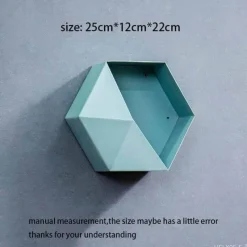 Timeless Vessels Wohndeko-Geometrische Diamant-Wandvase - Nordisches Regaldekor