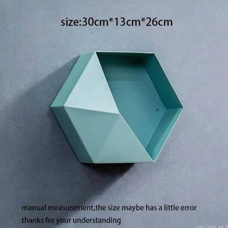 Timeless Vessels Wohndeko-Geometrische Diamant-Wandvase - Nordisches Regaldekor