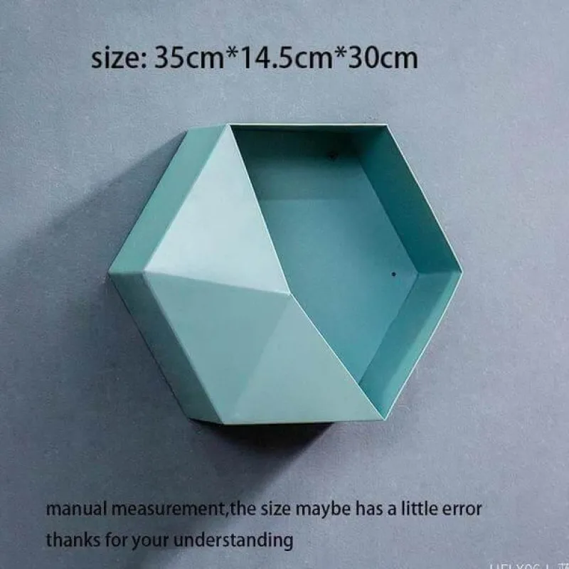 Timeless Vessels Wohndeko-Geometrische Diamant-Wandvase - Nordisches Regaldekor