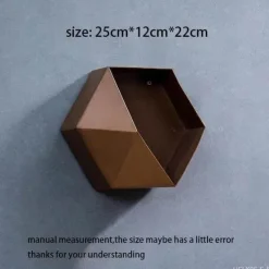 Timeless Vessels Wohndeko-Geometrische Diamant-Wandvase - Nordisches Regaldekor