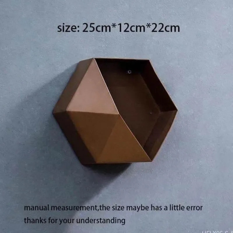 Timeless Vessels Wohndeko-Geometrische Diamant-Wandvase - Nordisches Regaldekor