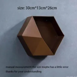 Timeless Vessels Wohndeko-Geometrische Diamant-Wandvase - Nordisches Regaldekor