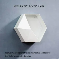 Timeless Vessels Wohndeko-Geometrische Diamant-Wandvase - Nordisches Regaldekor