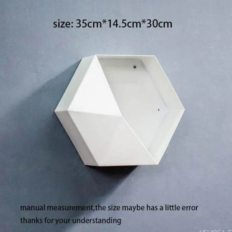 Timeless Vessels Wohndeko-Geometrische Diamant-Wandvase - Nordisches Regaldekor