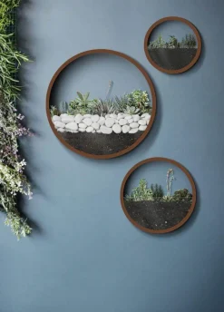 Timeless Vessels Wohndeko-Geometrische Diamant-Wandvase – Dekorativer Regal-Übertopf