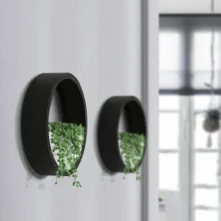 Timeless Vessels Wohndeko-Geometrische Diamant-Wandvase – Dekorativer Regal-Übertopf