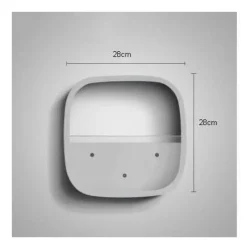 Timeless Vessels Wohndeko-Geometrische Diamant-Wandvase – Dekorativer Regal-Übertopf