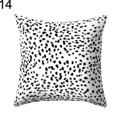 Plush Perch Bettzeug-Geometrische schwarz-weiße Kissenbezüge - Moderne dekorative Kissenbezüge