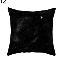 Plush Perch Bettzeug-Geometrische schwarz-weiße Kissenbezüge - Moderne dekorative Kissenbezüge