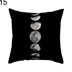 Plush Perch Bettzeug-Geometrische schwarz-weiße Kissenbezüge - Moderne dekorative Kissenbezüge