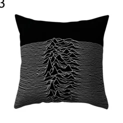 Plush Perch Bettzeug-Geometrische schwarz-weiße Kissenbezüge - Moderne dekorative Kissenbezüge