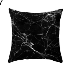 Plush Perch Bettzeug-Geometrische schwarz-weiße Kissenbezüge - Moderne dekorative Kissenbezüge