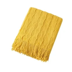 Wrap u0026 Relax Bettzeug-Geometrische Strickdecke - Gemütliche Wohndekoration