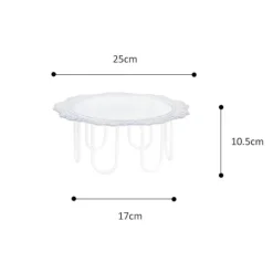 Elegance at the Table Küche & Esszimmer-Geometrischer Tortenständer – Kreative Dessertpräsentation