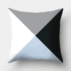 The Cushion Corner Bettzeug-Geometrisches hellblaues Kissenbezug-Set - Nordische dekorative Bettwäsche