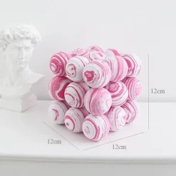 The Gilded Nest Wohndeko-Geometrisches Kugeldekor – Minimalistischer Akzent für Ihr Zuhause