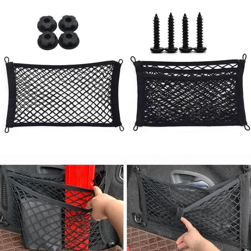 Wild u0026 Free Gear Autozubehör|Automobilindustrie-Gepäcknetz-Organizer – Dehnbare Netz-Aufbewahrungslösung fürs Auto