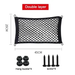 Wild u0026 Free Gear Autozubehör|Automobilindustrie-Gepäcknetz-Organizer – Dehnbare Netz-Aufbewahrungslösung fürs Auto