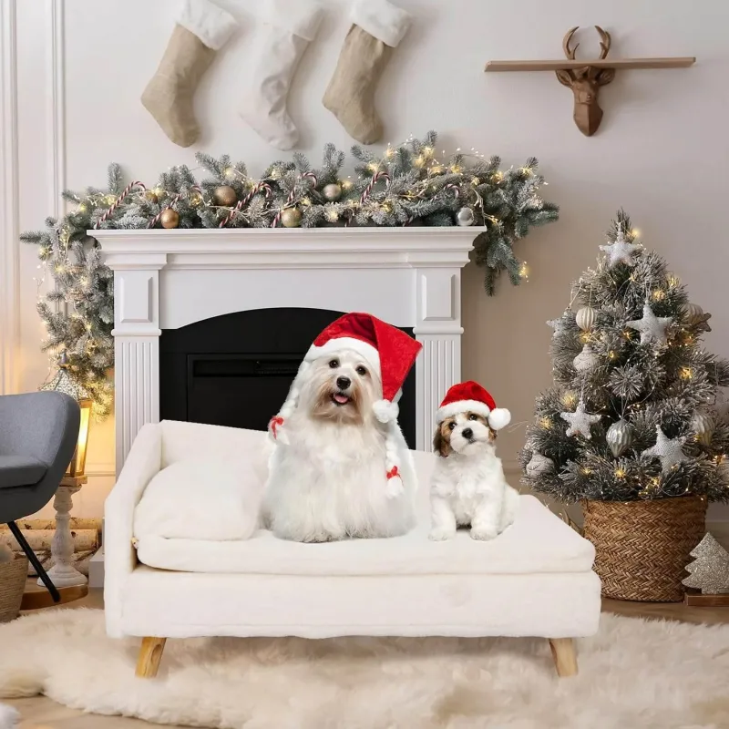 Furendo Haustierzubehör|Haustierbetten-Gepolstertes Hundebett - Soft Pet Lounger