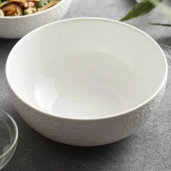 Elegance at the Table Küche & Esszimmer-Geprägte Keramikschale – Dekoratives Geschirr für die Inneneinrichtung