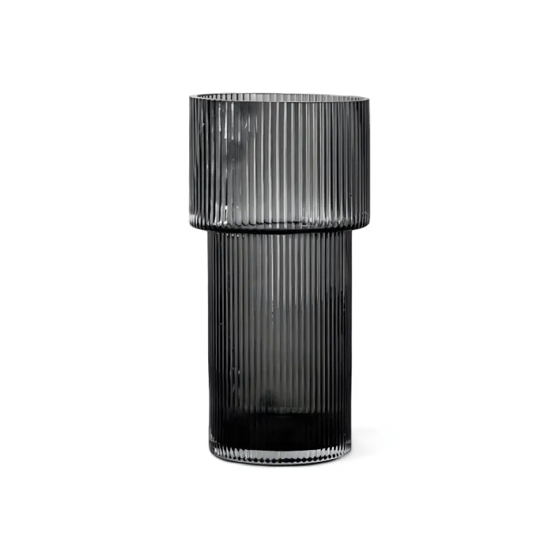 Flourish Vases Wohndeko-Gerippte Elegance Vase – Stilvolles dekoratives Herzstück