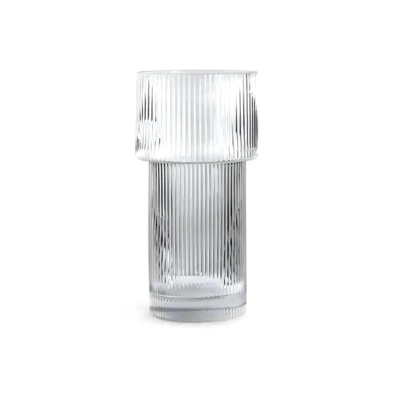 Flourish Vases Wohndeko-Gerippte Elegance Vase – Stilvolles dekoratives Herzstück