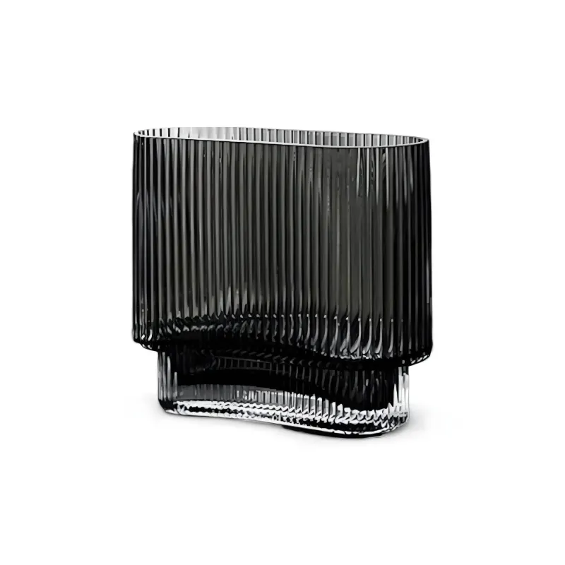 Flourish Vases Wohndeko-Gerippte Elegance Vase – Stilvolles dekoratives Herzstück