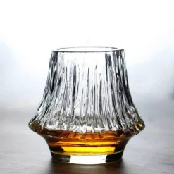 Feast Essentials Küche & Esszimmer-Geripptes Trinkglas – Elegantes Akashi-Trinkgeschirr