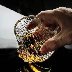 Feast Essentials Küche & Esszimmer-Geripptes Trinkglas – Elegantes Akashi-Trinkgeschirr