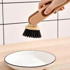 The Culinary Kit Küche & Esszimmer-Geschirrbürste mit Seifenspender – Küchenreinigungswerkzeug