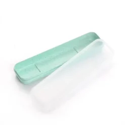 Tom Küche & Esszimmer-Geschirr-Organizer aus Weizenstroh mit durchsichtigen Schlitzen für einfachen Zugriff und Komfort