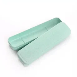 Tom Küche & Esszimmer-Geschirr-Organizer aus Weizenstroh mit durchsichtigen Schlitzen für einfachen Zugriff und Komfort