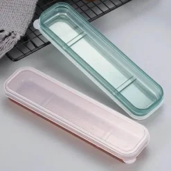 Tom Küche & Esszimmer-Geschirr-Organizer aus Weizenstroh mit durchsichtigen Schlitzen für einfachen Zugriff und Komfort