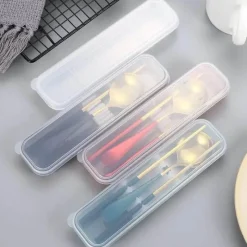 Tom Küche & Esszimmer-Geschirr-Organizer aus Weizenstroh mit durchsichtigen Schlitzen für einfachen Zugriff und Komfort