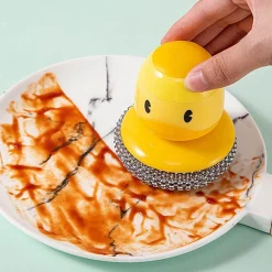 The Culinary Kit Küche & Esszimmer-Geschirrschrubber in Entenform – Niedliches Küchenreinigungswerkzeug