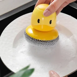 The Culinary Kit Küche & Esszimmer-Geschirrschrubber in Entenform – Niedliches Küchenreinigungswerkzeug
