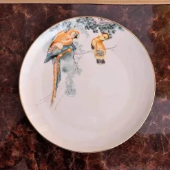 Feast u0026 Flair Küche & Esszimmer-Geschirrset aus Knochenporzellan mit Regenwald-Tiermotiven – umweltfreundliches Geschirr