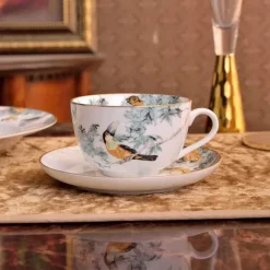 Feast u0026 Flair Küche & Esszimmer-Geschirrset aus Knochenporzellan mit Regenwald-Tiermotiven – umweltfreundliches Geschirr