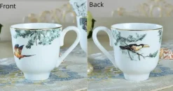 Feast u0026 Flair Küche & Esszimmer-Geschirrset aus Knochenporzellan mit Regenwald-Tiermotiven – umweltfreundliches Geschirr