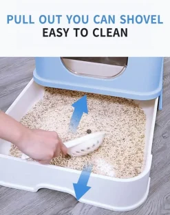 Decor Haustierzubehör-Geschlossene Katzentoilette – Geruchskontrolle, Anti-Spritz-Design