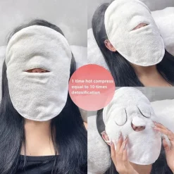 Decor Männerpflege|Frauenpflege-Gesichtsdampfer-Spa-Set – Handtuch und Baumwollmaske-Kombination