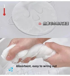 Decor Männerpflege|Frauenpflege-Gesichtsdampfer-Spa-Set – Handtuch und Baumwollmaske-Kombination