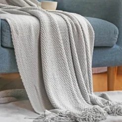 Cozy Haven Bettzeug-Gestrickte Ananas-Überwurfdecke - Nordisches Sofadekor