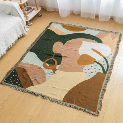 Snug u0026 Soft Bettzeug-Gestrickte Gobelindecke – Leichte, luxuriöse Dekodecke für das Wohnzimmer im Freien