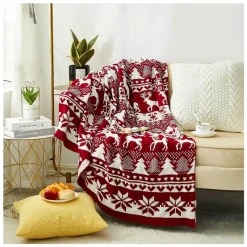 Wrap u0026 Relax Bettzeug-Gestrickte Weihnachtsbaumdecke - Festliche Weihnachtsdekoration