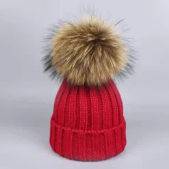 The Decor Haven Babykleidung|Babykleidung-Gestricktes Pelzmütze- und Schal-Set – kuschelige Winteraccessoires