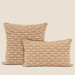 Cozy Cushions Bettzeug-Gewebter Gitterkissenbezug - Dekorativer Kissenbezug