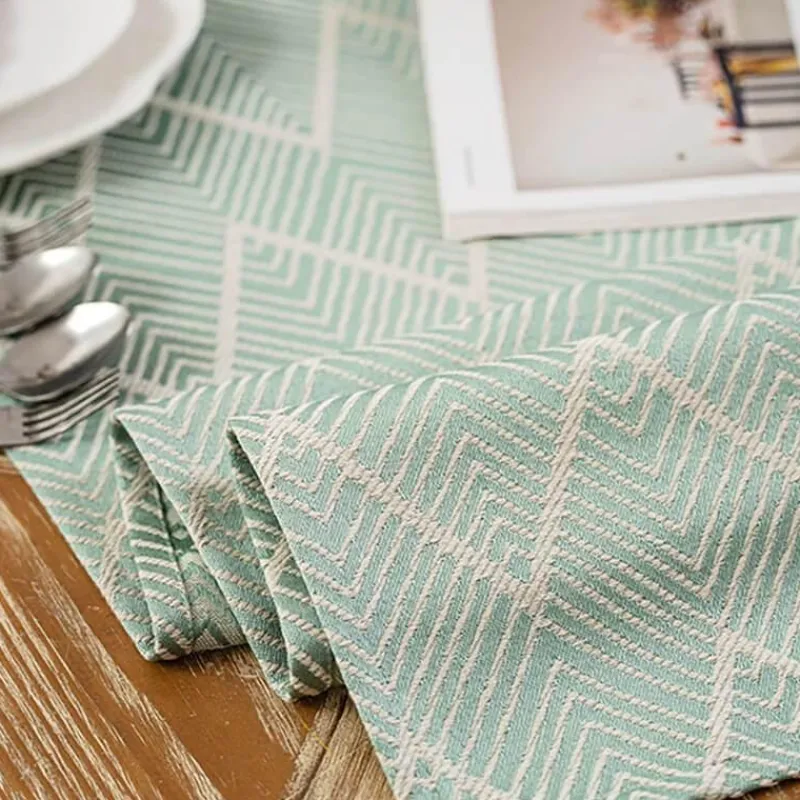 Fine Table Threads Küche & Esszimmer-Gewellter Jute-Tischläufer – Rustikales Leinendekor